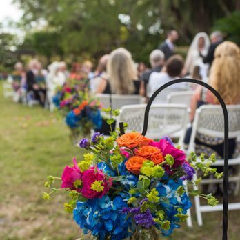 Beneva Flowers - Asile mason jars became center pieces for reception tables by Nathan Baerris photography - Florists Near Me - Sarasota, Florida