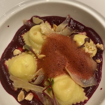 La Caille - Spiced Goat Cheese Ravioli - French Near Me - Sandy, Utah