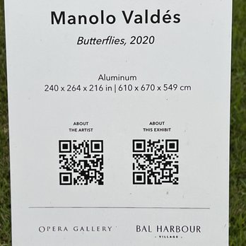 Manolo Valdes Butterflies - Public Art Near Me - Miami Beach, Florida Manolo Valdes Butterflies - Public Art Near Me - Miami Beach, Florida