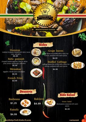 Menu photo 3 Gourmet 2 Go Oviedo, FL Menu photo 3 Gourmet 2 Go Oviedo, FL