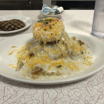 J's Prairie Rose - Breakfast tower and side sausage - Breakfast & Brunch Near Me - Laramie, Wyoming J's Prairie Rose - Breakfast tower and side sausage - Breakfast & Brunch Near Me - Laramie, Wyoming