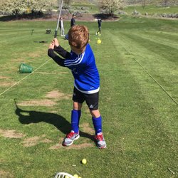 Quail Hollow Golf Club - Driving range between soccer games