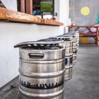 Crazee Burger - Keg stools on the patio - Burgers Near Me - San Diego, California Crazee Burger - Keg stools on the patio - Burgers Near Me - San Diego, California