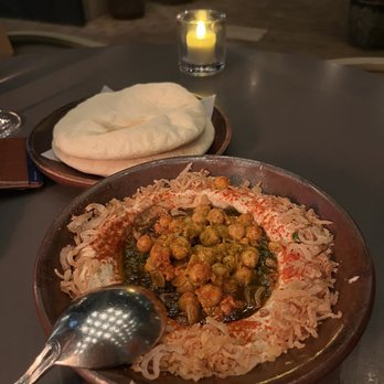 The Peacock - Crispy shallot hummus - Mediterranean Near Me - Austin, Texas