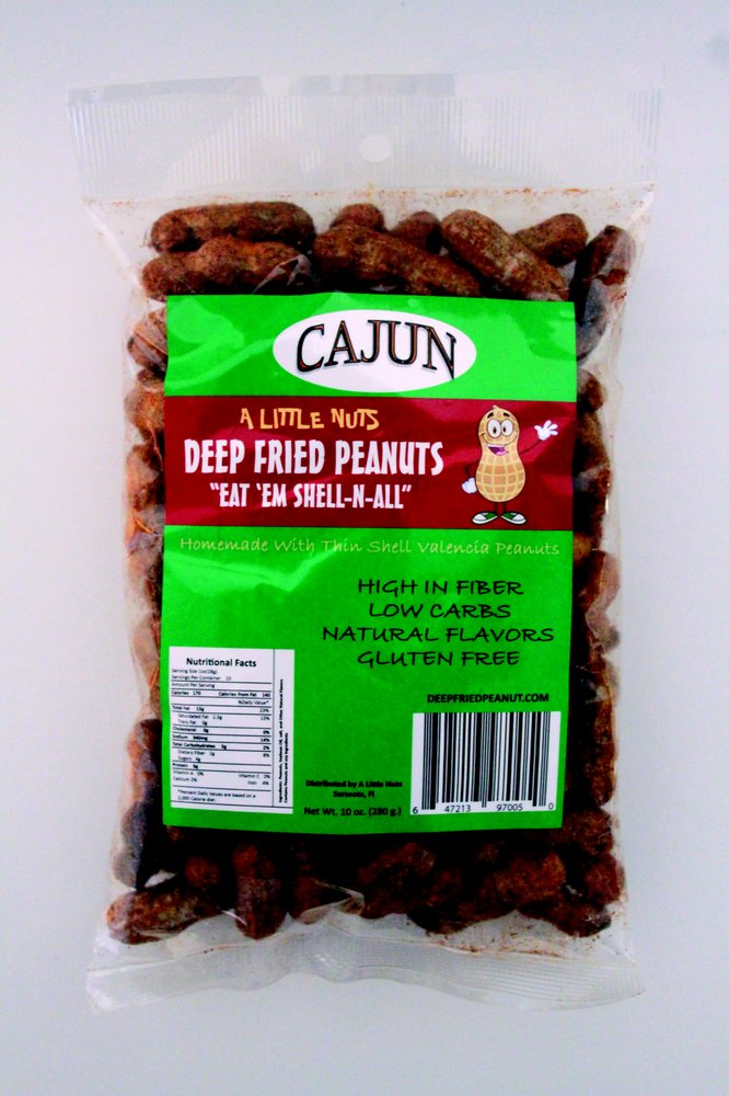 a little nuts deep fried peanuts Logo