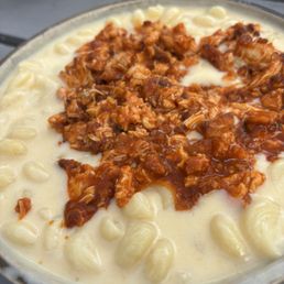 Mac & cheese with buffalo chicken Mac & cheese with buffalo chicken