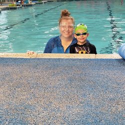 Kay's All Swim School - Ms. Ashley and our son!