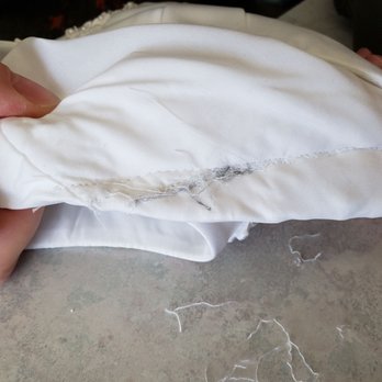 Pam's Alterations - Poor stitching. 7 layers!!! 6 with machine, 1 by hand. - Sewing & Alterations Near Me - St. George, Utah Pam's Alterations - Poor stitching. 7 layers!!! 6 with machine, 1 by hand. - Sewing & Alterations Near Me - St. George, Utah