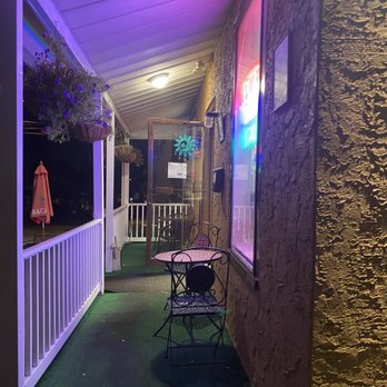 Bella Italian Eatery - a patio at night - Pizza Near Me - Groveville, New Jersey