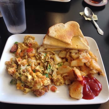 Break Your Fast - Hot link scramble with linguisa - American Near Me - Union City, California Break Your Fast - Hot link scramble with linguisa - American Near Me - Union City, California