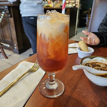 Pavirin Thai Bistro - Thai Iced Tea: delicious! Wish it was bigger! - Thai Near Me - Hicksville, New York Pavirin Thai Bistro - Thai Iced Tea: delicious! Wish it was bigger! - Thai Near Me - Hicksville, New York