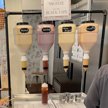 Seoul Hotdog - Condiments table - Hot Dogs Near Me - Berkeley, California
