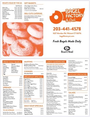 Menu photo 4 Bagel Factory & Deli Wolcott, CT Menu photo 4 Bagel Factory & Deli Wolcott, CT
