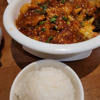 Frying Fish - shui zhu yu or sole fish fillet in spicy gravy - Szechuan Near Me - Bellevue, Washington Frying Fish - shui zhu yu or sole fish fillet in spicy gravy - Szechuan Near Me - Bellevue, Washington