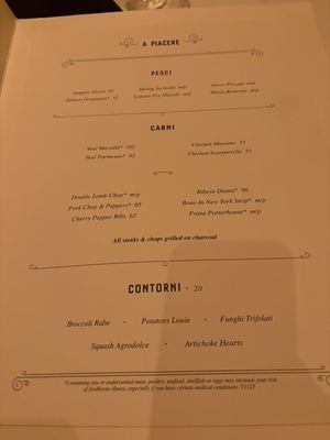 Menu photo 6 Carbone Las Vegas, NV