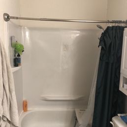 Previous tub shower.