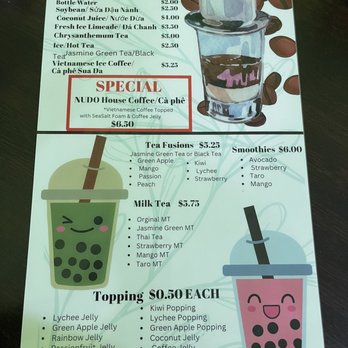 Nudo - Menu with Cool Designs - Vietnamese Near Me - Metairie, Louisiana