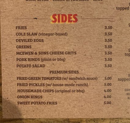 Menu photo 8 Saw's Juke Joint - Crestline Birmingham, AL