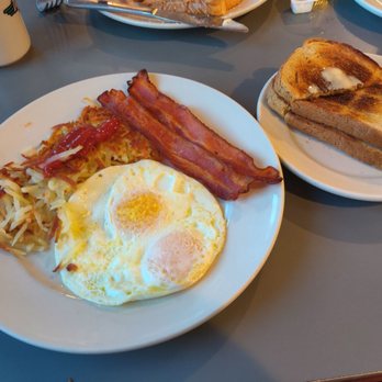 Dalrock Diner - 2 eggs, bacon, hash browns and Rye toast - American Near Me - Rowlett, Texas Dalrock Diner - 2 eggs, bacon, hash browns and Rye toast - American Near Me - Rowlett, Texas