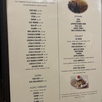 Kugo Japanese Restaurant - Dinner menu - Japanese Near Me - Lebanon, Pennsylvania