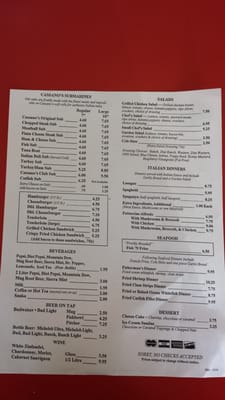 Menu photo 1 Cassano's Pizza & Subs Hannibal, MO Menu photo 1 Cassano's Pizza & Subs Hannibal, MO