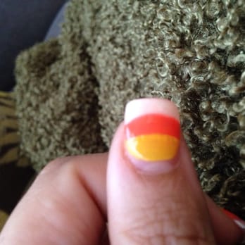 Passion Nail Spa - Do you see the ripples between the yellow and orange??? All of my nails have something wrong with them. It's ridiculous. - Nail Salons Near Me - Germantown, Maryland Passion Nail Spa - Do you see the ripples between the yellow and orange??? All of my nails have something wrong with them. It's ridiculous. - Nail Salons Near Me - Germantown, Maryland