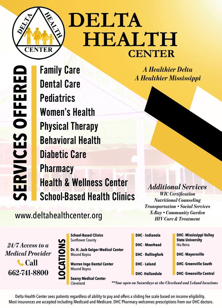 DELTA HEALTH CENTER Updated September 2024 702 Martin Luther King