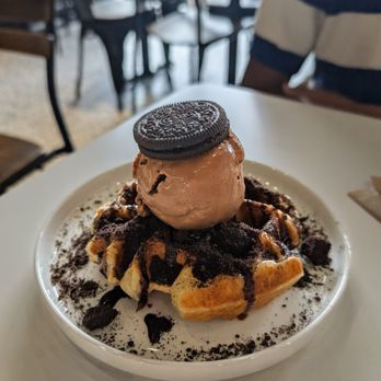 Wicked Snow - Chocolate croffle - Desserts Near Me - Austin, Texas Wicked Snow - Chocolate croffle - Desserts Near Me - Austin, Texas