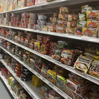 Koa Mart - shelves of food and snacks - International Grocery Near Me - Coconut Creek, Florida
