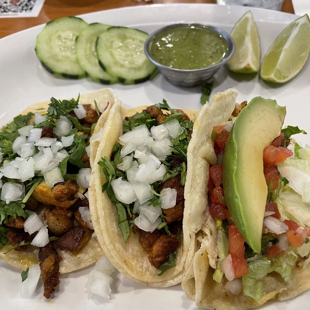 Terra Mezcal Mexican Grill - Two Pastor tacos, one Fish Taco!  (6/8/2021) - Mexican Near Me - Columbus, Ohio
