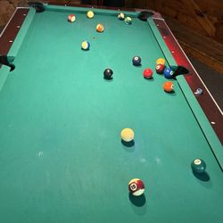 Sonny's Place - Crazy break spread on the pool table at Sonnys Place