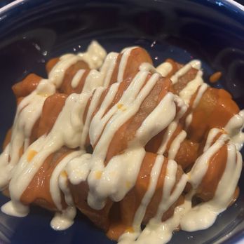 Del Mar - BRAVAS POTATOES (V) $15 Crispy Kennebec Potatoes, Alioli, Brava Sauce - Spanish Near Me - Washington, DC, District of Columbia