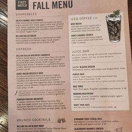 Fall Menu