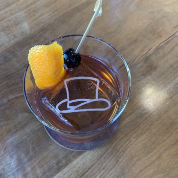 The Noble Fox - Old Fashioned with logo ice cube! - Cocktail Bars Near Me - Silverton, Oregon The Noble Fox - Old Fashioned with logo ice cube! - Cocktail Bars Near Me - Silverton, Oregon
