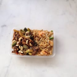Flying Horse - Beef and black bean, fried rice combo