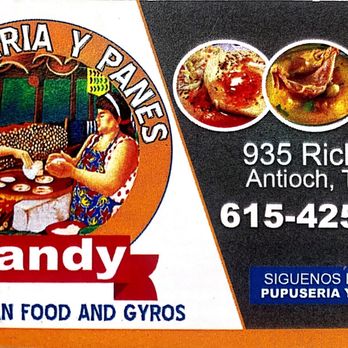 Pupuseria Y Panes Candy - the front and back of the business card - Salvadoran Near Me - Antioch, Tennessee Pupuseria Y Panes Candy - the front and back of the business card - Salvadoran Near Me - Antioch, Tennessee