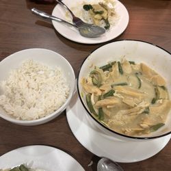 Green curry. Sorry it was so delicious we dug in before snapping the photos 