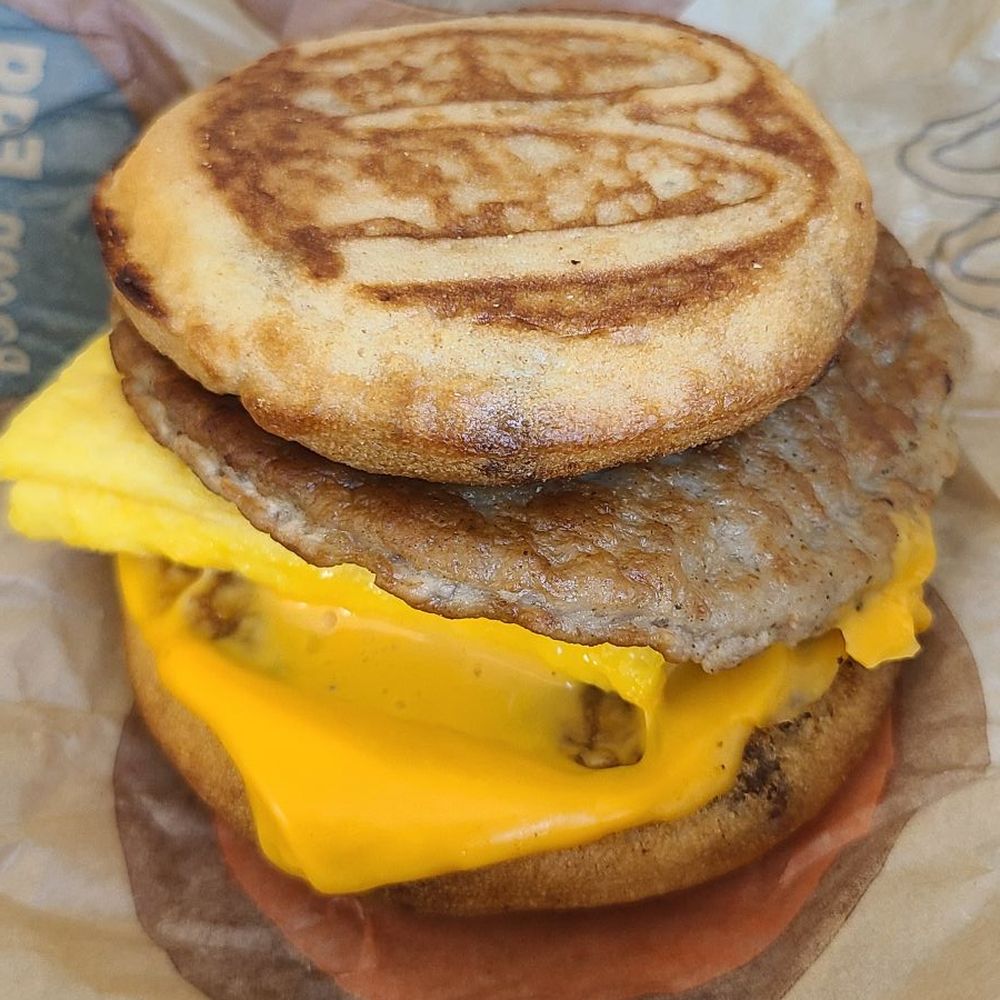 McDonald's - a sausage and cheese sandwich - Fast Food Near Me - Florence, Arizona McDonald's - a sausage and cheese sandwich - Fast Food Near Me - Florence, Arizona
