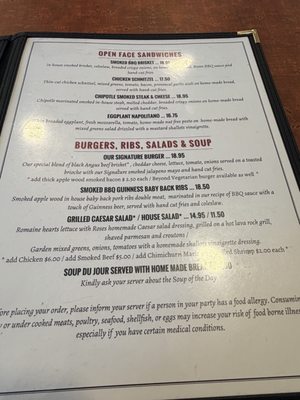 Menu photo 1 Roses Restaurant Lee, MA