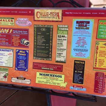 Calle Tepa - Menu - Mexican Near Me - Tucson, Arizona