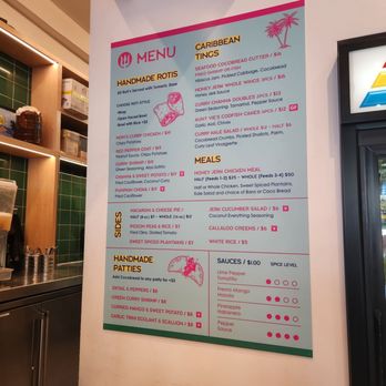 Bridgetown Roti - 1st time here & the menu is nice & bright - Caribbean Near Me - Los Angeles, California Bridgetown Roti - 1st time here & the menu is nice & bright - Caribbean Near Me - Los Angeles, California