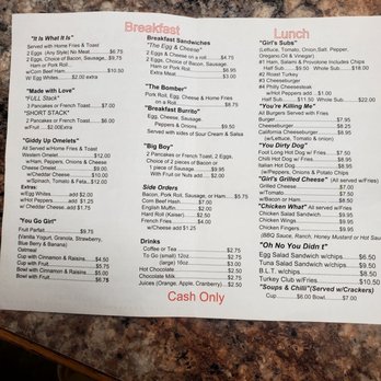 Girls Cafe - Menu - Diners Near Me - Highlands, New Jersey Girls Cafe - Menu - Diners Near Me - Highlands, New Jersey