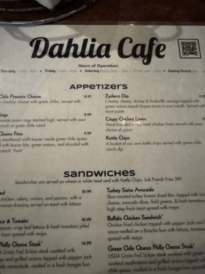 Menu photo 1 Dahlia Cafe Liberty Hill, TX