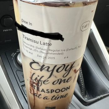 Teaspoon - Tiramisu latte - Bubble Tea Near Me - Pearland, Texas