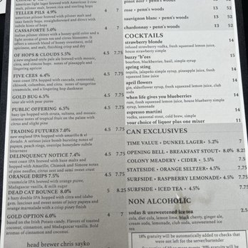 Vault Brewing - Drink menu - Breakfast & Brunch Near Me - Easton, Pennsylvania