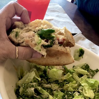 Panera Bread - Chicken sandwich with salad - Sandwiches Near Me - Cupertino, California Panera Bread - Chicken sandwich with salad - Sandwiches Near Me - Cupertino, California