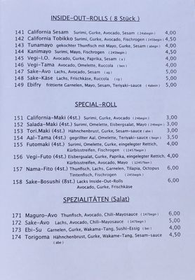 Menu photo 2 Sushi Takaya Brühl, NW