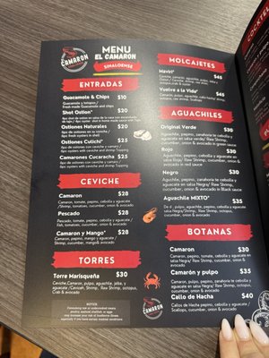 Menu photo 3 Mojarra Mia Spokane, WA