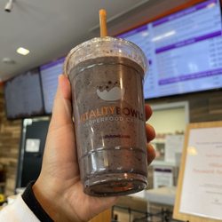 Matcha Madness with no Matcha and added blueberries.