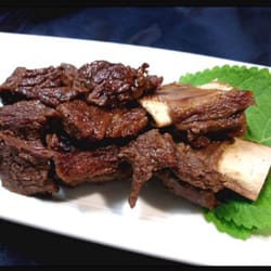 Itaewon Restaurant - Itaewon's main menu,,,itaewon galbi gui( grilled beef ribs with Korean style sauce) yami yami...mmm
